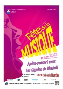 Affiche fete musique 2013