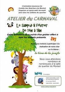 Affiche atelier carnaval 2014