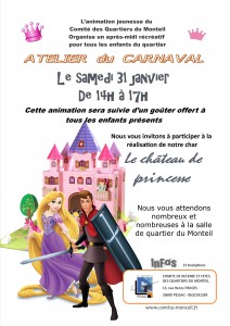 Affiche atelier carnaval 2015