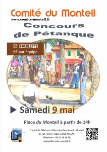 Affiche concours pétanque 2015