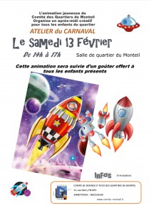 Affiche atelier carnaval 2016