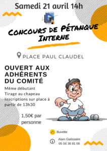 Concours de Pétanque Interne